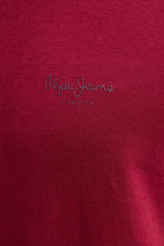 Pepe Jeans t-shirt bawełniany JACKO PM508664 bordowy