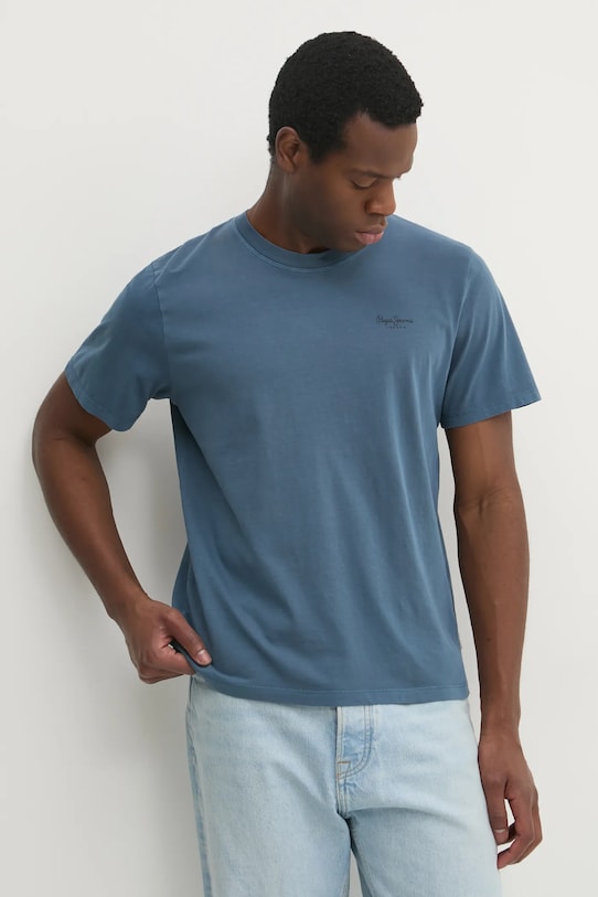 Pepe Jeans t-shirt in cotone Jacko blu PM508664