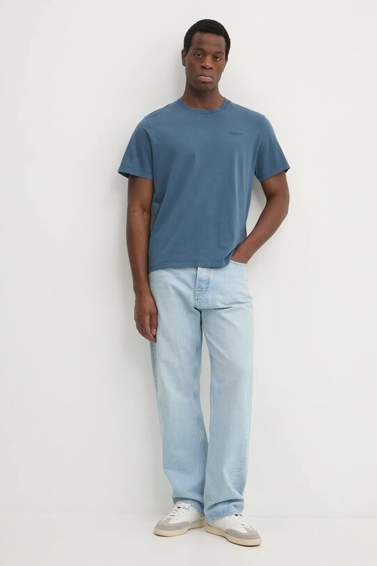 Pepe Jeans t-shirt in cotone Jacko PM508664 blu SS25