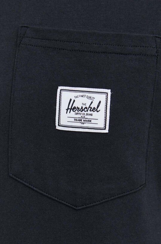 Хлопковая футболка Herschel 50283.00001 чёрный