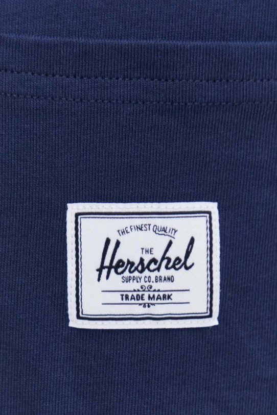 Herschel t-shirt bawełniany 50283.01926 granatowy