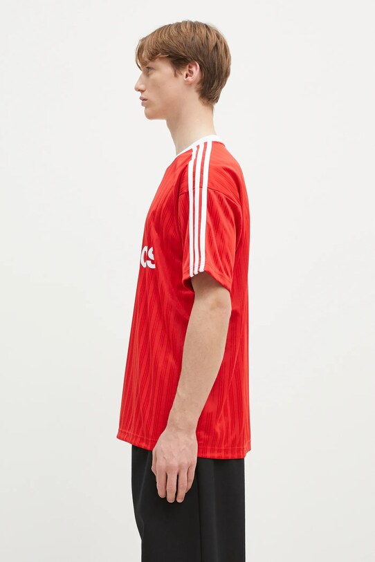 adidas Originals tricou Adicolor Poly Tee IM9458 rosu SS24