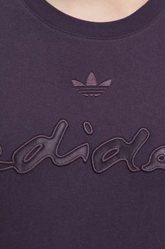 Βαμβακερό μπλουζάκι adidas Originals Fashion Graphic IT7493 μωβ