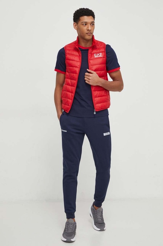 Fila t-shirt bawełniany Laz FAM0641 granatowy AW24