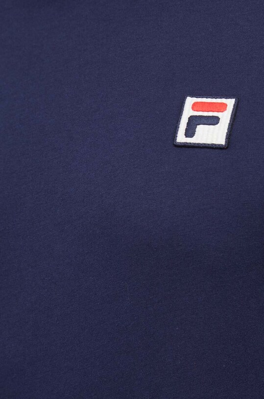 Бавовняна футболка Fila FAM0616 темно-синій