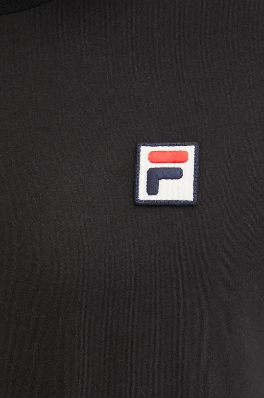 Bavlněné tričko Fila FAM0616 černá