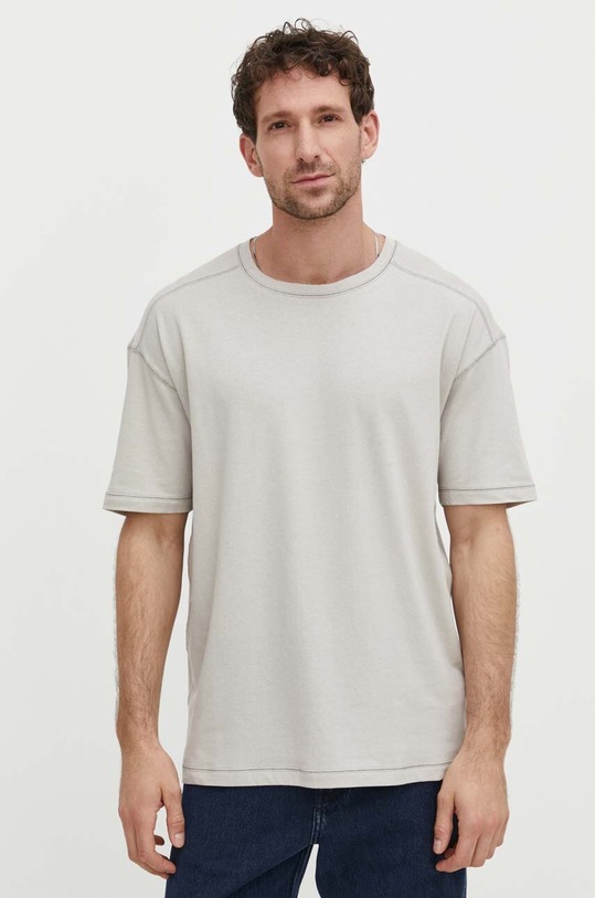 Samsoe Samsoe tricou de in uni gri M24100072