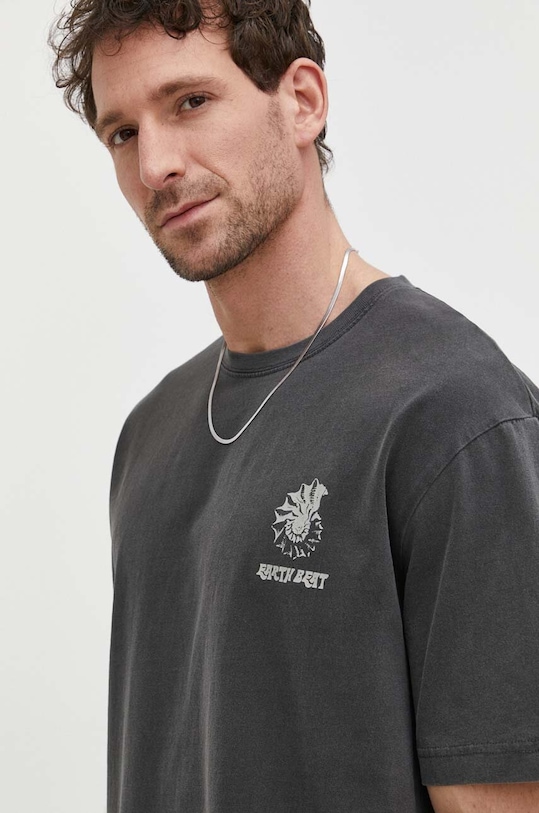 Samsoe pamut póló SAWIND szürke M24100102