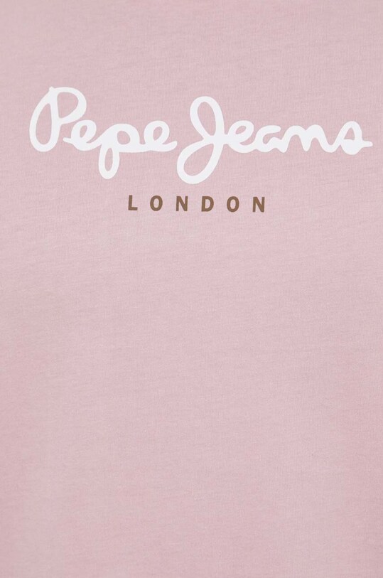 Бавовняна футболка Pepe Jeans Eggo N PM508208 рожевий