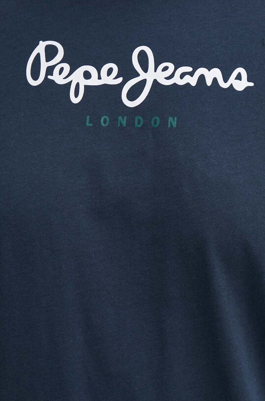 Бавовняна футболка Pepe Jeans Eggo N PM508208 темно-синій