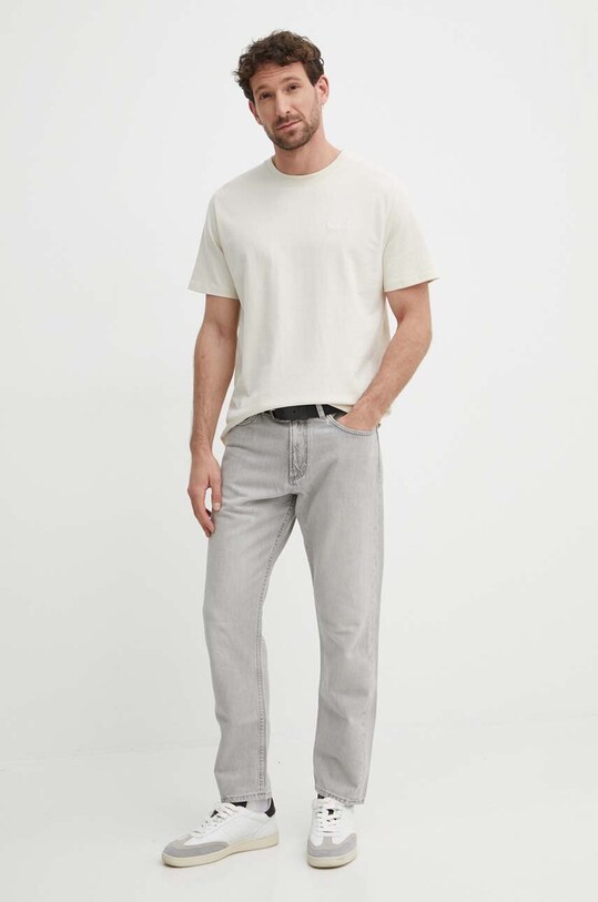 Бавовняна футболка Pepe Jeans Connor PM509206 бежевий AW24