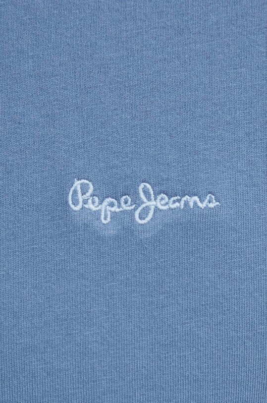 Хлопковая футболка Pepe Jeans Connor PM509206 голубой