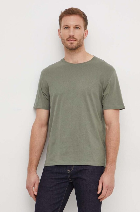 Хлопковая футболка Pepe Jeans Connor хлопок зелёный PM509206