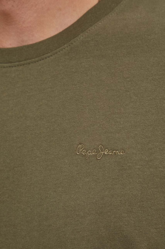 Бавовняна футболка Pepe Jeans Connor PM509206 зелений