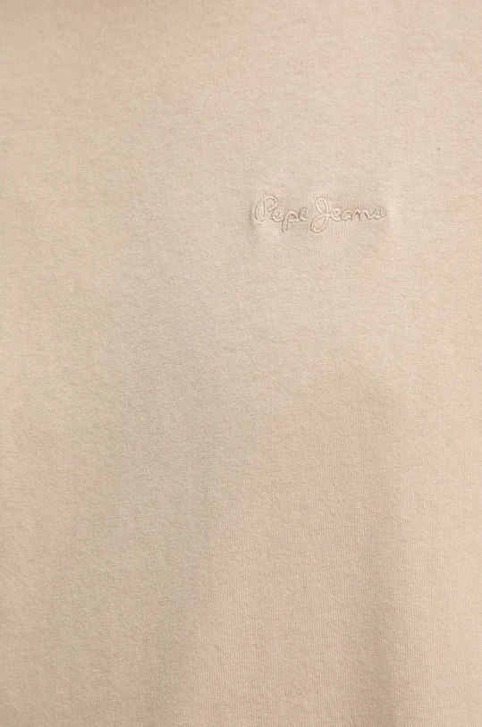 Pepe Jeans tricou din bumbac Connor PM509206 bej