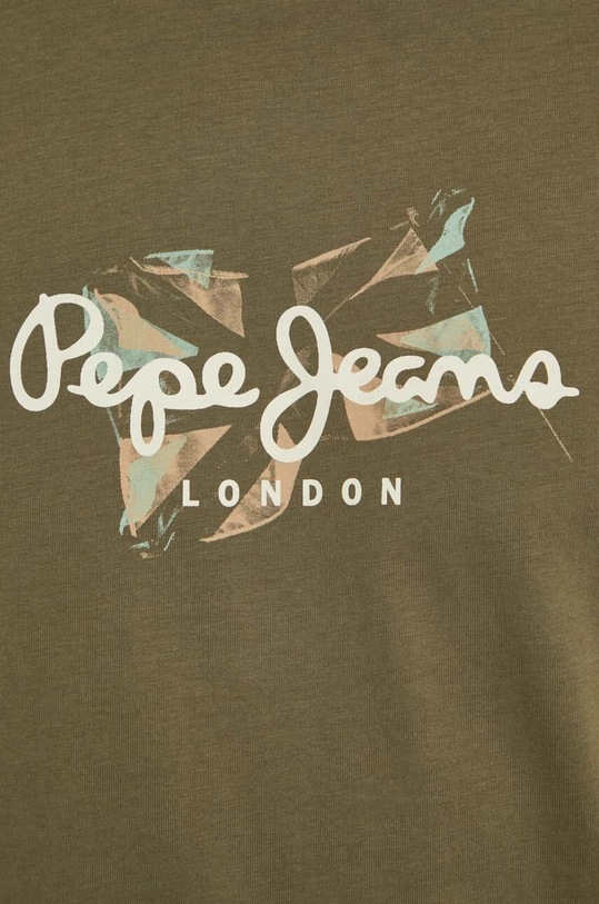 Pepe Jeans t-shirt bawełniany Count PM509208 zielony