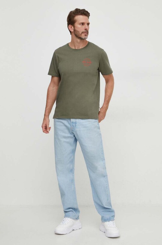Pepe Jeans t-shirt bawełniany CRAIG PM509210 zielony SS24