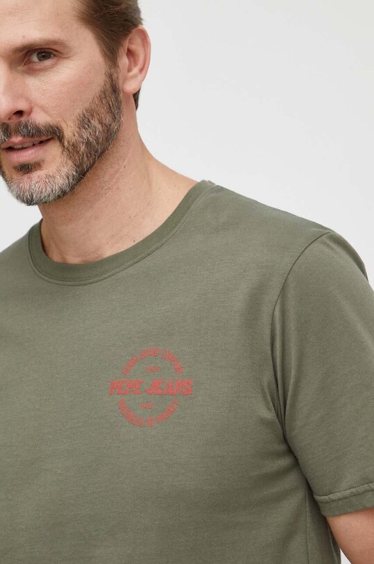 Pepe Jeans tricou din bumbac verde PM509210