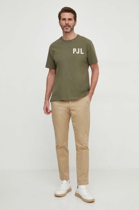 Бавовняна футболка Pepe Jeans COLDEN PM509216 зелений SS24