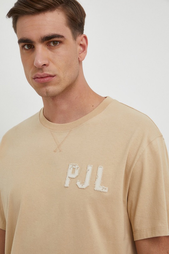 Хлопковая футболка Pepe Jeans COLDEN бежевый PM509216