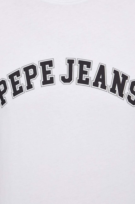 Бавовняна футболка Pepe Jeans CLEMENT PM509220 білий