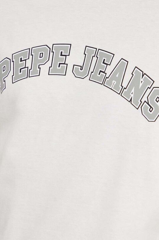 Хлопковая футболка Pepe Jeans CLEMENT PM509220 бежевый