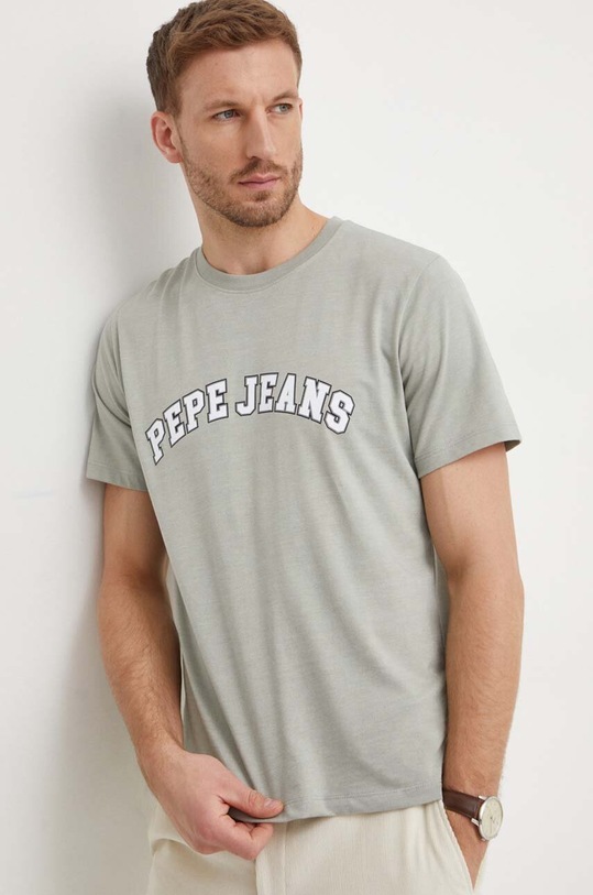 Pepe Jeans t-shirt bawełniany CLEMENT zielony PM509220