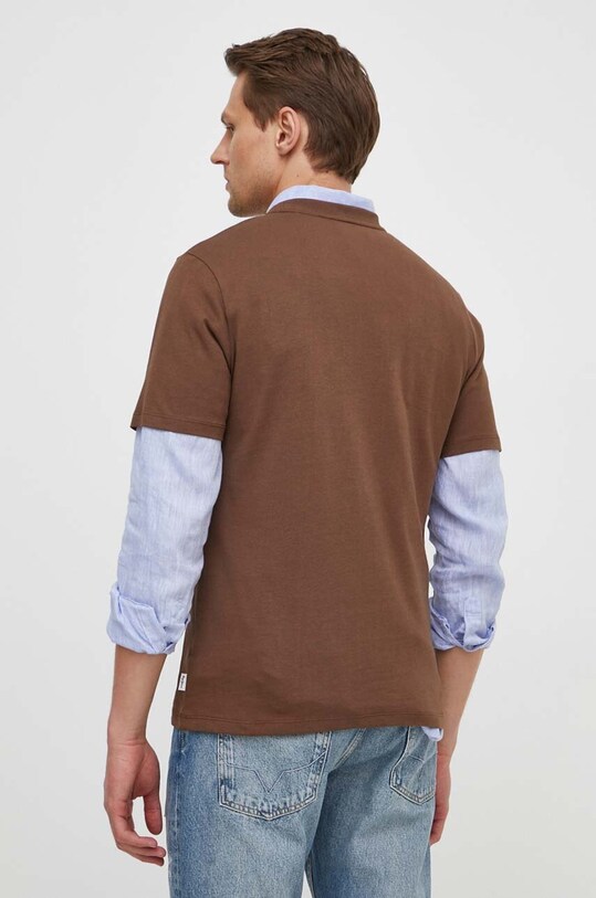 Одяг Бавовняна футболка Pepe Jeans CLEMENT PM509220 коричневий