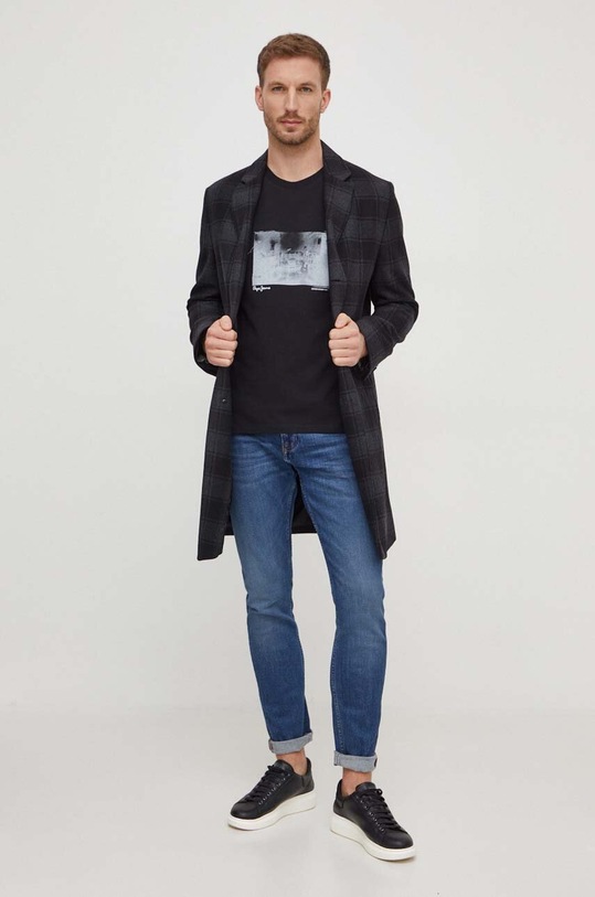 Pepe Jeans t-shirt bawełniany Clark PM509221 czarny SS24