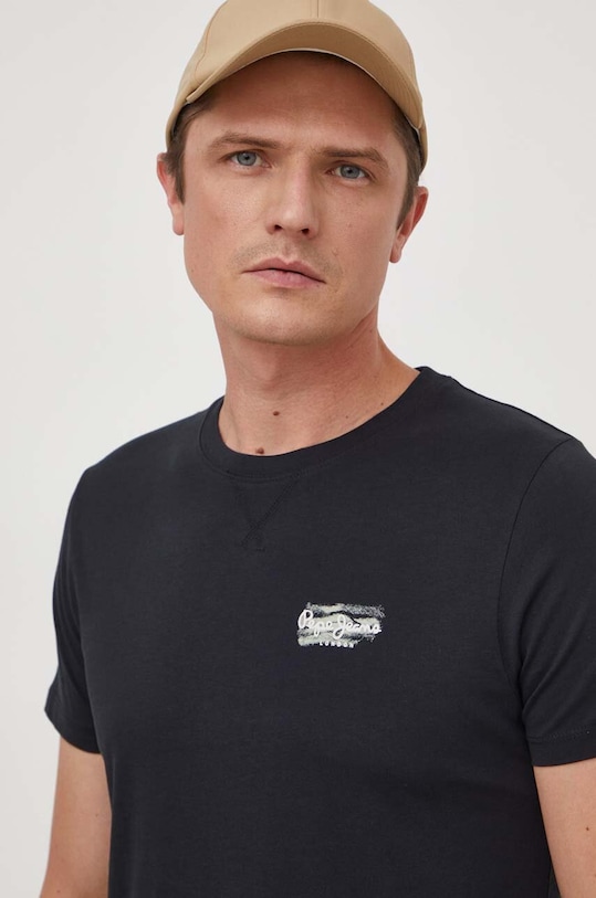 Pepe Jeans t-shirt bawełniany CHASE czarny PM509222