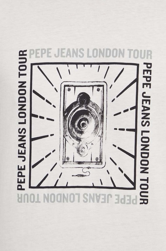 Bavlněné tričko Pepe Jeans Chuck PM509225 béžová
