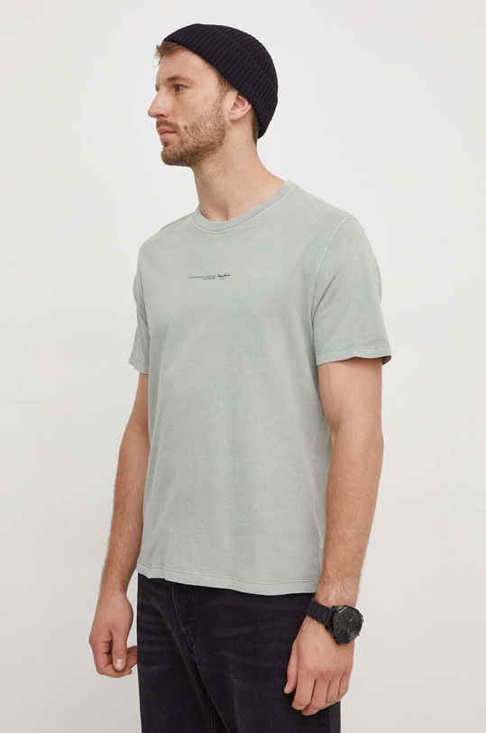 Pepe Jeans t-shirt bawełniany Dave Tee zielony PM509231
