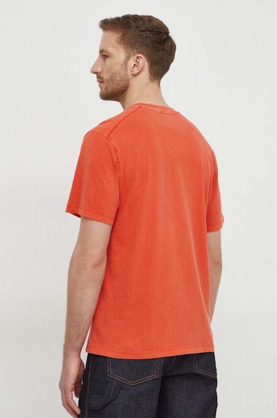 Odzież Pepe Jeans t-shirt bawełniany Dave Tee PM509231 pomarańczowy