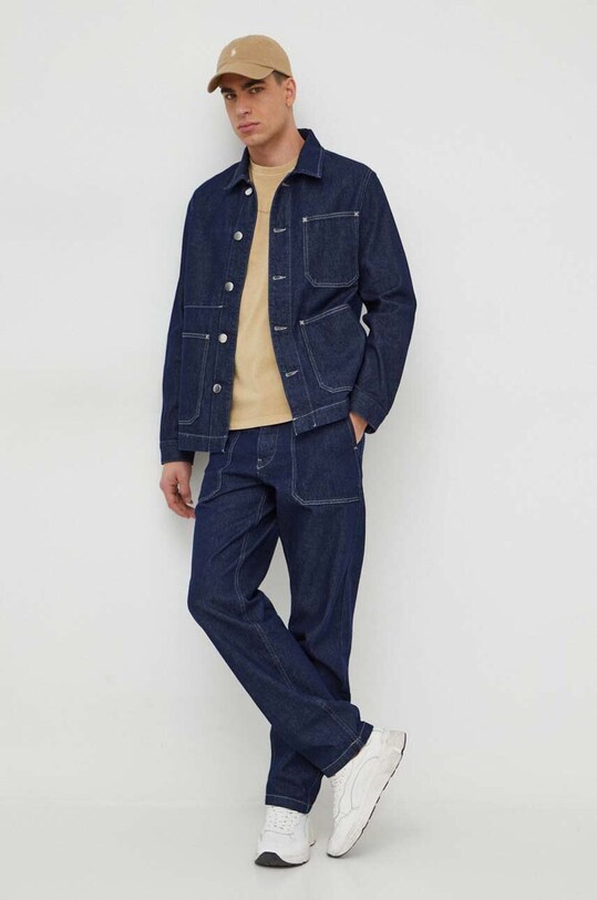 Бавовняна футболка Pepe Jeans Dave Tee PM509231 бежевий SS24