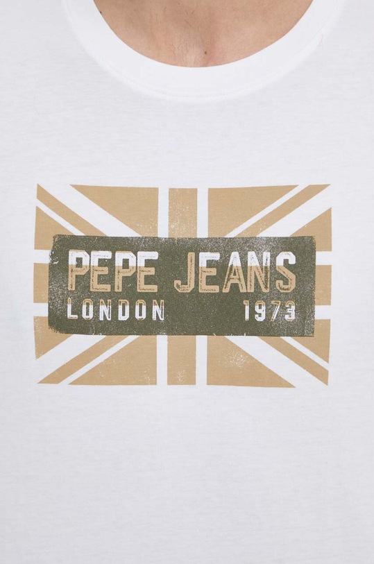 Pepe Jeans t-shirt bawełniany CREDICK PM509232 biały