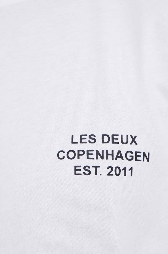 Les Deux t-shirt bawełniany LDM101165 biały