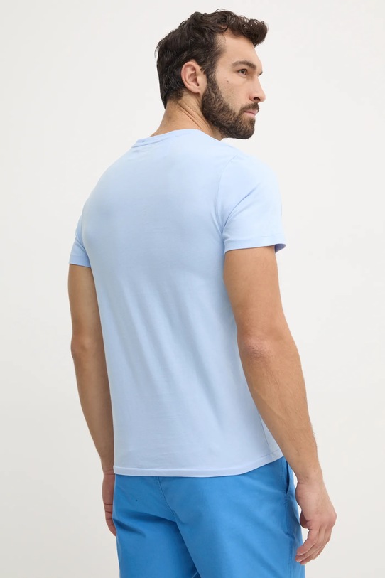 Одежда Хлопковая футболка Polo Ralph Lauren 714931650 голубой