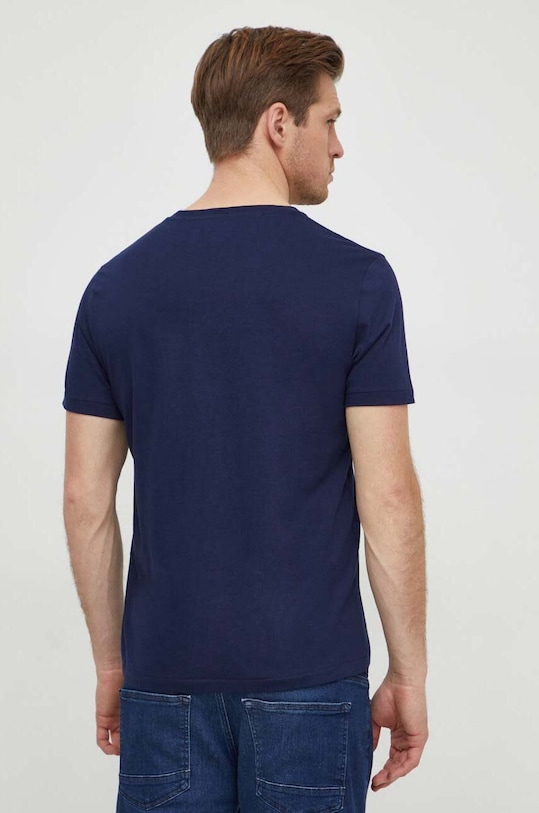Oblečenie Bavlnené tričko Polo Ralph Lauren 714931650 tmavomodrá