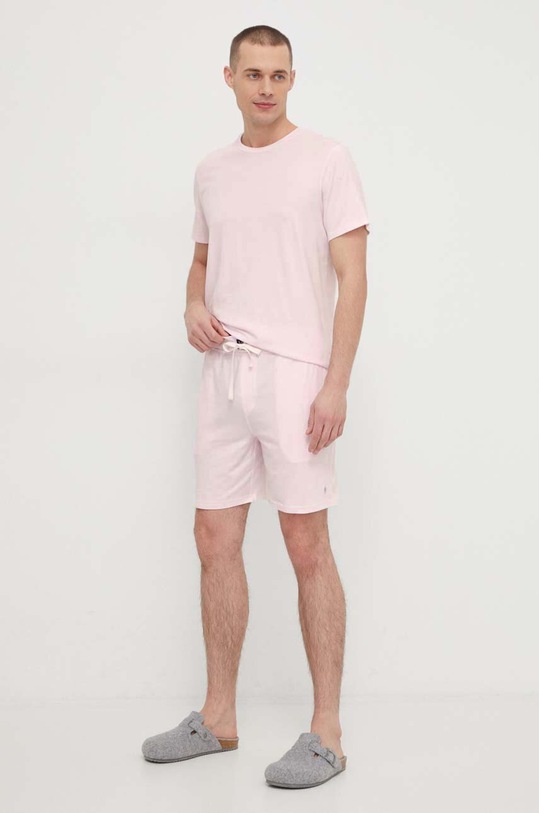 Μπλουζάκι lounge Polo Ralph Lauren 714931651 ροζ SS24