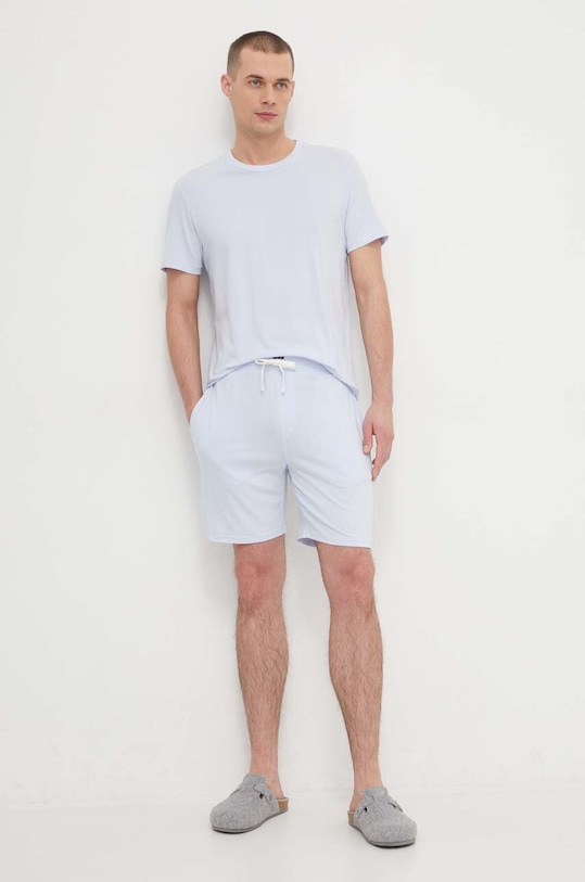 Футболка лаунж Polo Ralph Lauren 714931651 голубой SS24