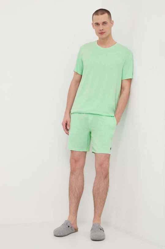 Футболка лаунж Polo Ralph Lauren 714931651 зелёный SS24