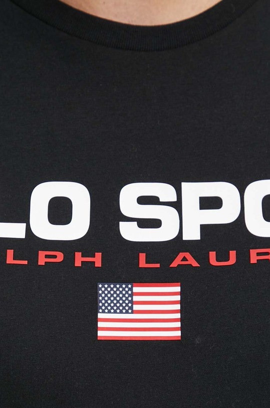 Polo Ralph Lauren t-shirt bawełniany 710750444 czarny