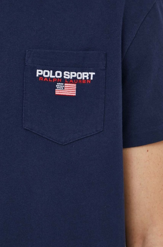Polo Ralph Lauren t-shirt bawełniany granatowy 710938452