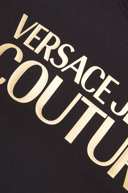 Versace Jeans Couture t-shirt bawełniany 76GAHT00 czarny