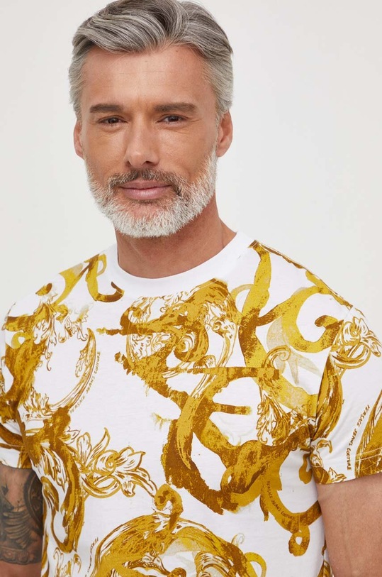 Versace Jeans Couture t-shirt bawełniany biały 76GAH6S0