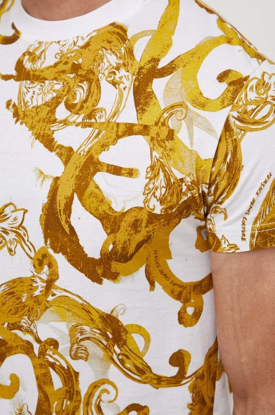 Versace Jeans Couture t-shirt bawełniany 76GAH6S0 biały