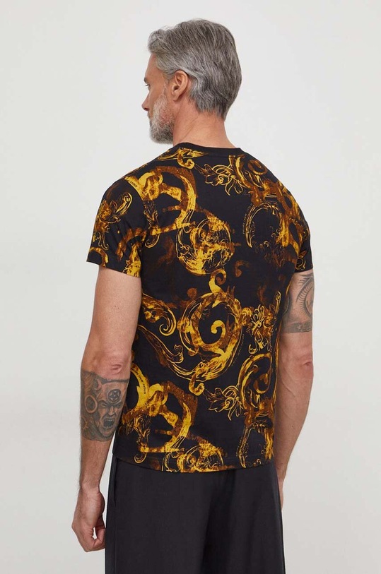 Odzież Versace Jeans Couture t-shirt bawełniany 76GAH6S0 czarny