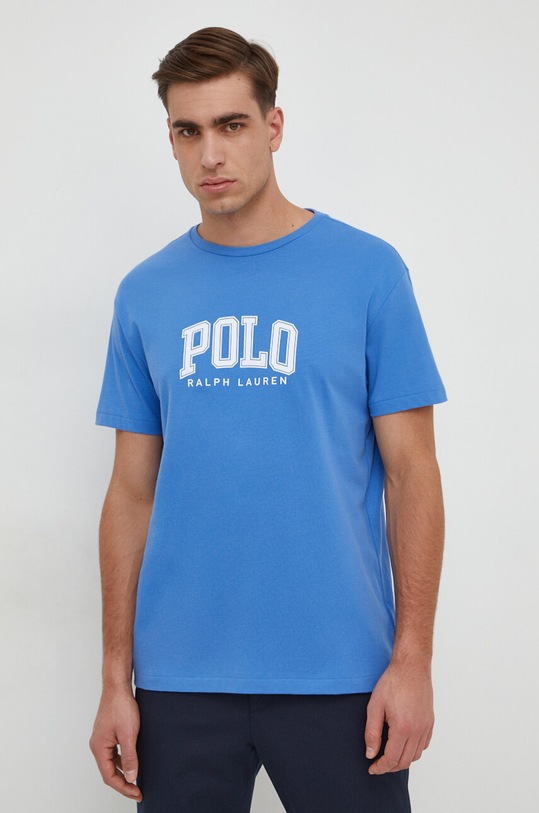 Polo Ralph Lauren t-shirt bawełniany niebieski 710934714