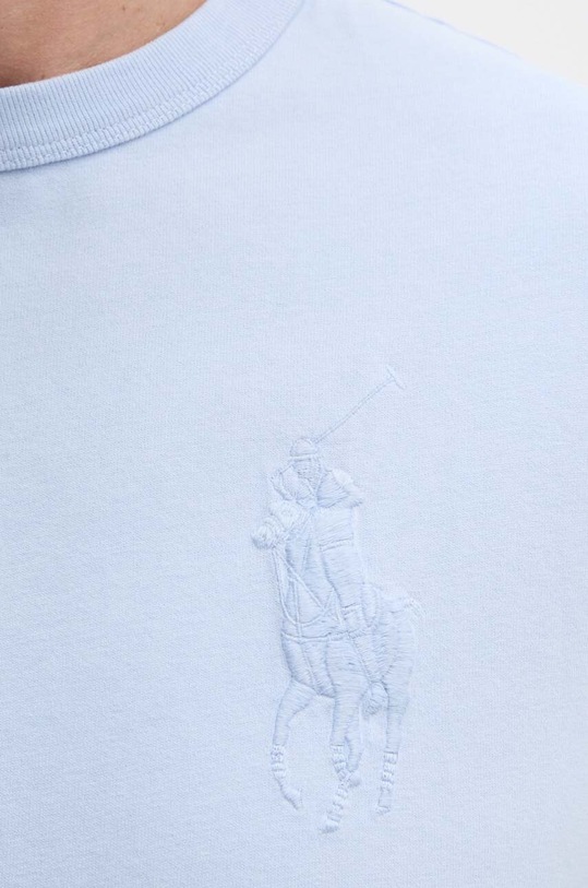 Βαμβακερό μπλουζάκι Polo Ralph Lauren 710936509 μπλε