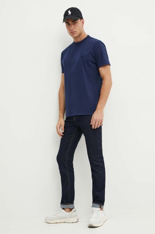 Polo Ralph Lauren cotton t-shirt 710936509 navy SS25